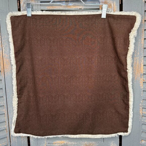 Arhaus Daisy Down Pillow Pink Brown - Picture 7 of 12